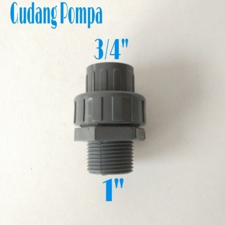 PVC Water Mur drat Luar 1×3/4 GREST / Union Sock Drat