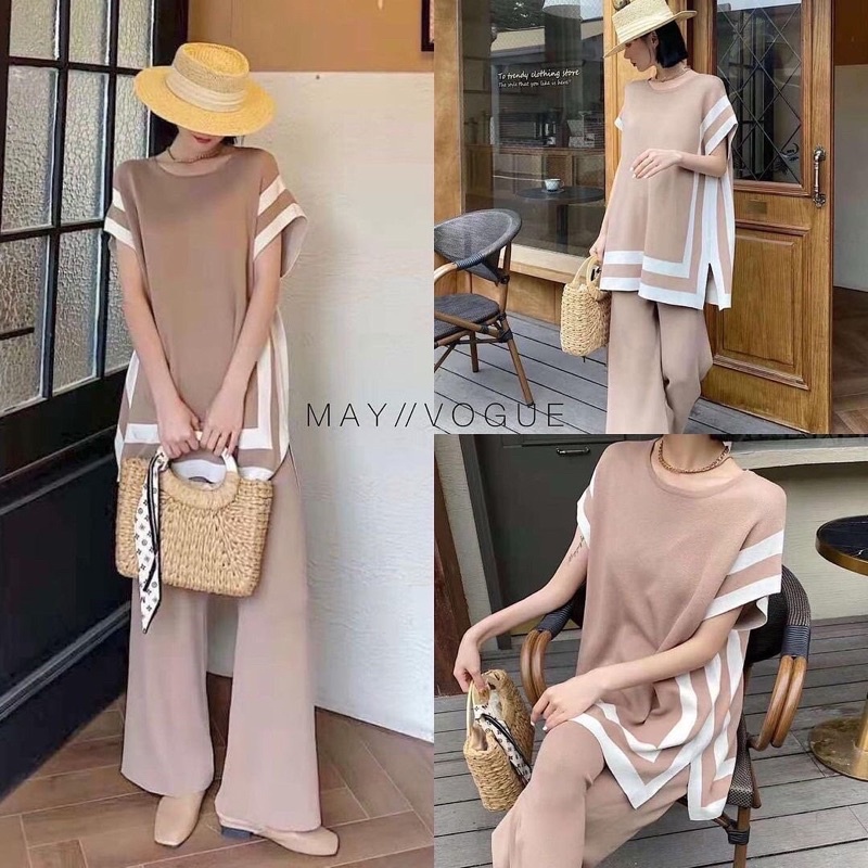 Baju Setelan Kinan layangan Putus / Knit halus importt premium bangkok bkk