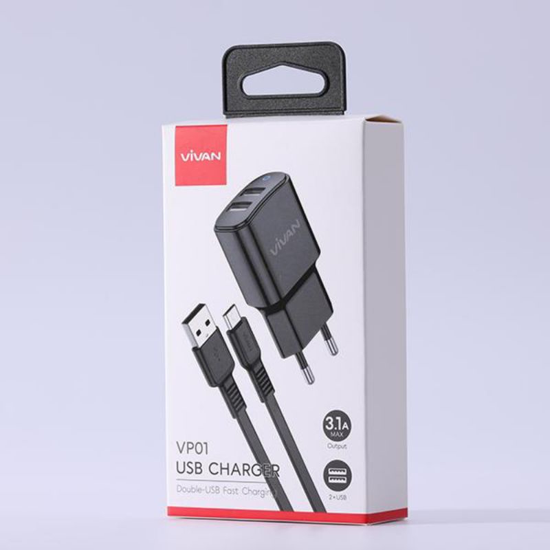 Charger Vivan VP01 3.1A Fast Charging