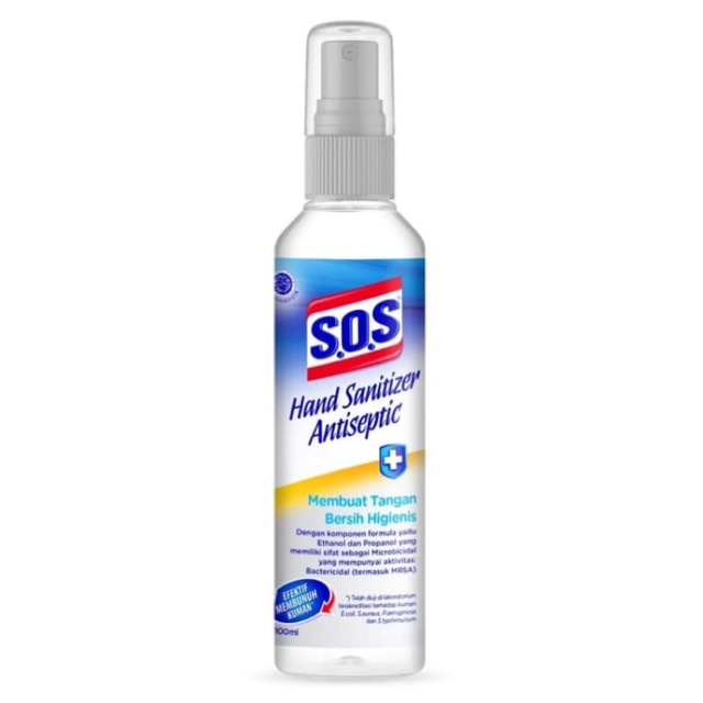 SOS Handsanitizer Botol Spray 100 ml Smprot