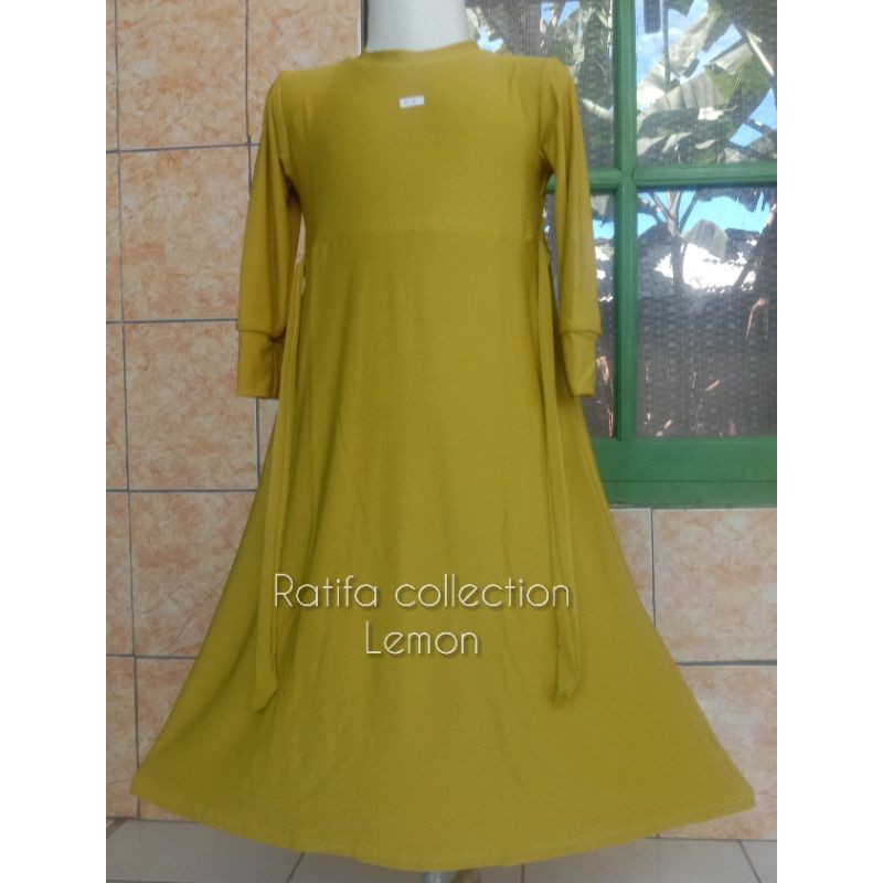 Gamis  Anak Jersey Umur 3Tahun sampai4tahun|By Ratifa collection