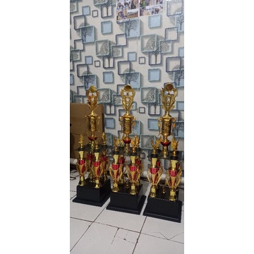 trophy piala 1 set kaki 4 juara 123