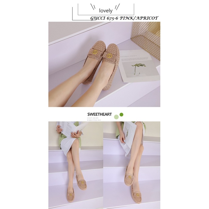 SEPATU WANITA FLAT LOAFERS SHOES 675-6
