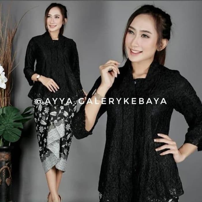 setelan kebaya brokat floy rok lilit