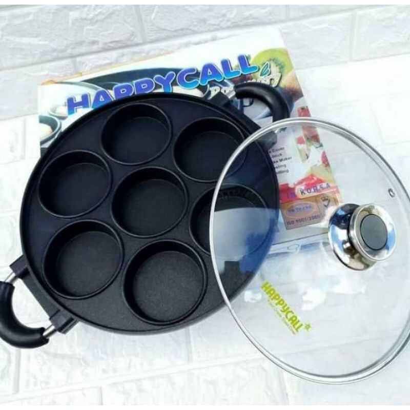 Cetakan apem happycall 7 lubang teflon anti lengket / snack maker