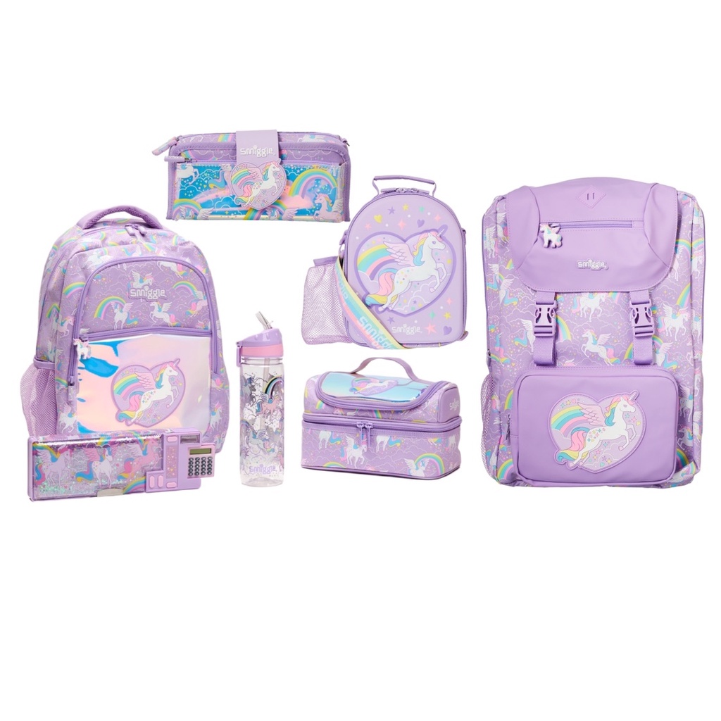 Smiggle Unicorn Beyond Backpack Bottle Pencil Case