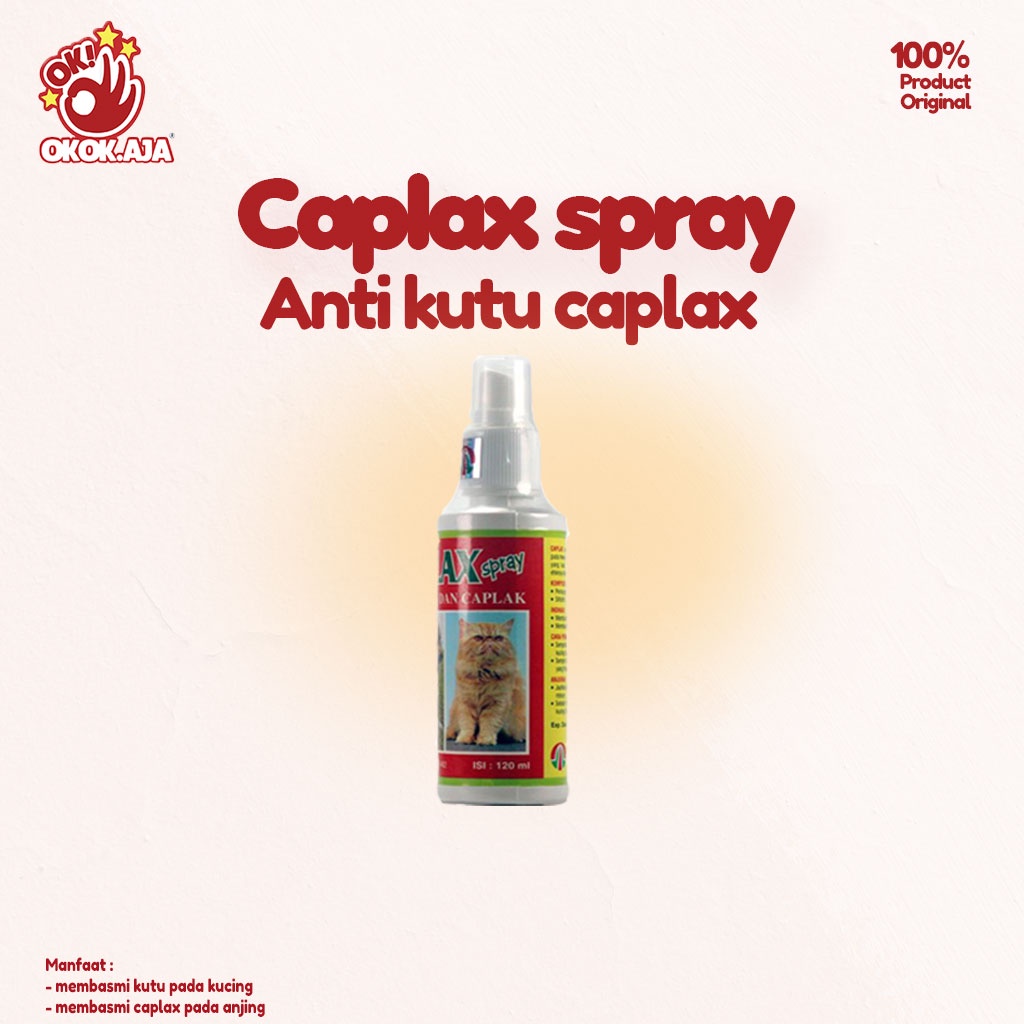 Obat anti kutu dan caplak untuk Kucing - CAPLAX Spray 120ml