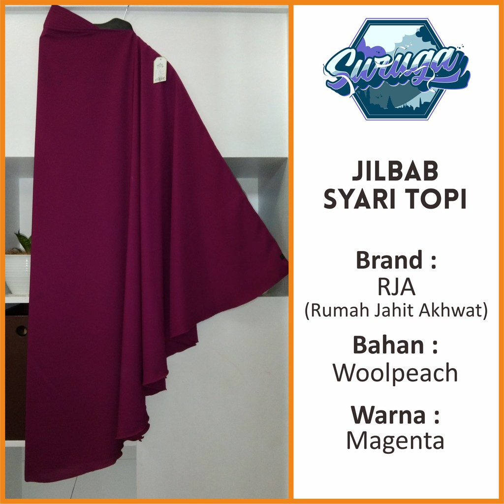 Jilbab/Bergo/Khimar/Hijab/Kudung Syari Pet Magenta