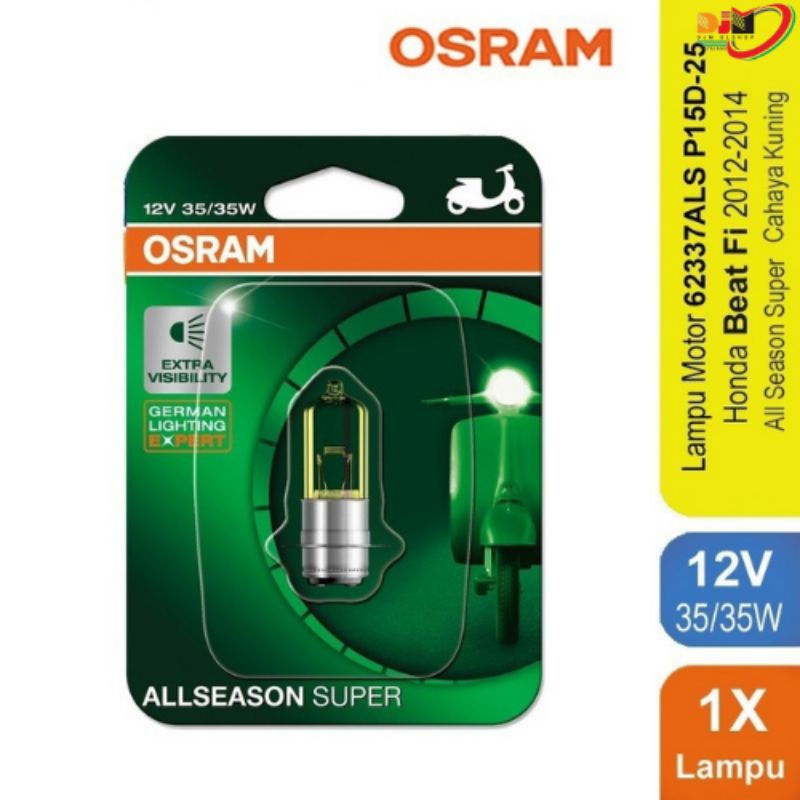 Osram Lampu Depan All Season Super 12V-35-35W Kaki 1