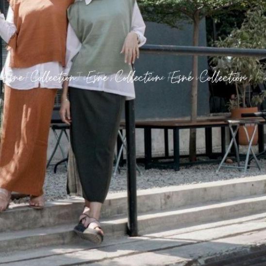 ♟ Syasweater- One set ROMPI + Rok Span /Celana Rok / Maxi Skirt Original /Rok Rajut Wanita ➦