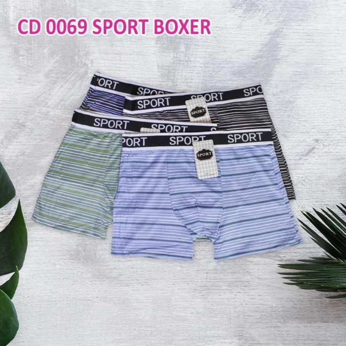 BOXER PRIA DEWASA SPORT DALAMAN IMPORT MURAH - CD LAKI LAKI MOTIF SALUR