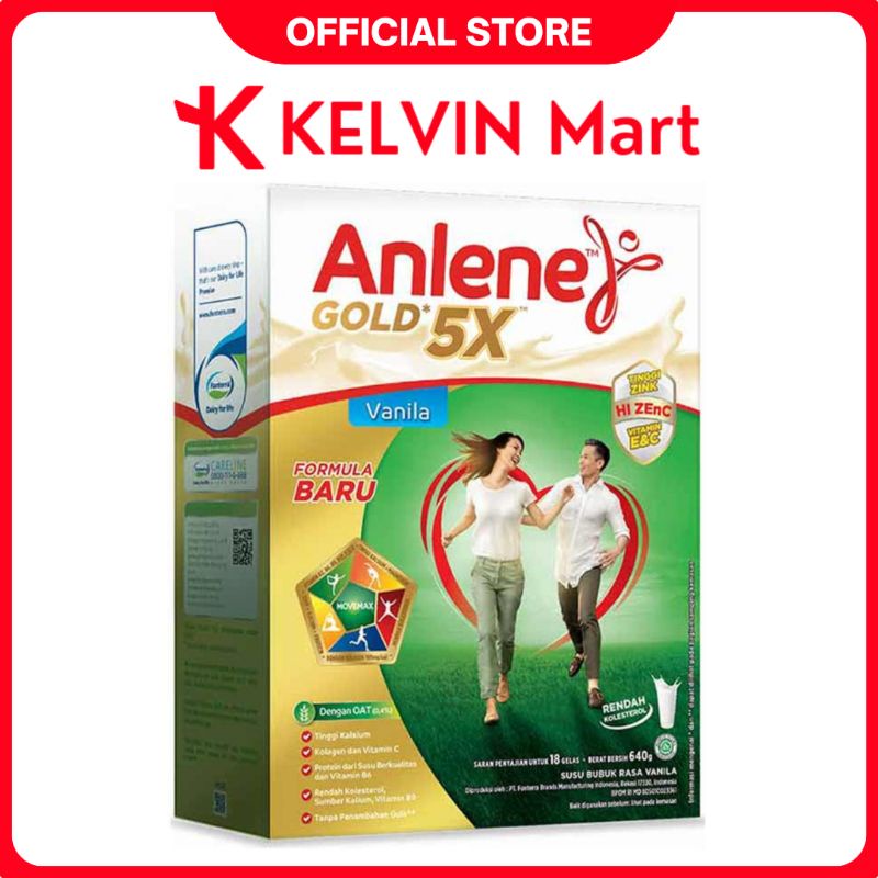 

Susu Bubuk Anlene Gold 5x Rasa Vanila pck 640g | KELVIN Mart