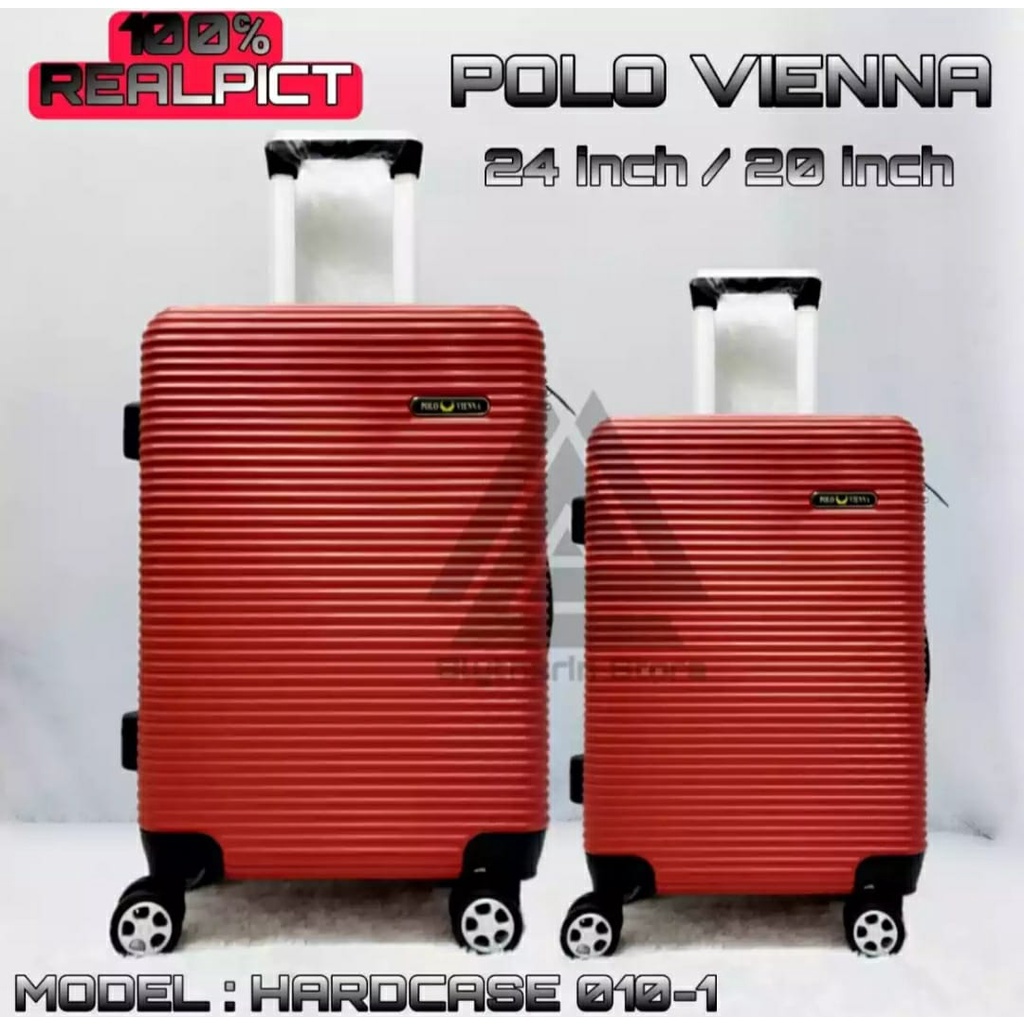 promo koper set ukuran 20inch 24inch beli 1 dapat 2 koper polo original polo vienna tidak mudah pecah