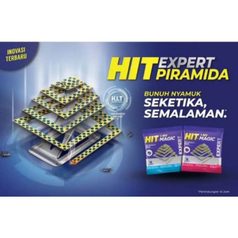 Hit Magic Piramida Expert - Obat Anti Nyamuk Bakar Isi 10'S