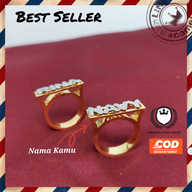 cincin nama model eropa | cincin nama costum | cincin nama model berlian eropa