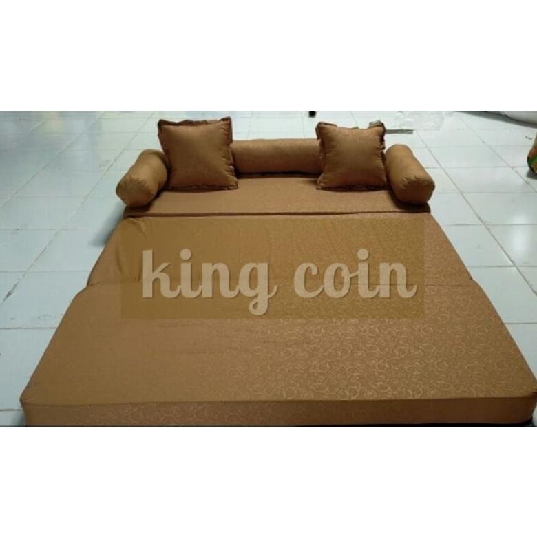 Cover Sofabed Kain Katun Embos Polos