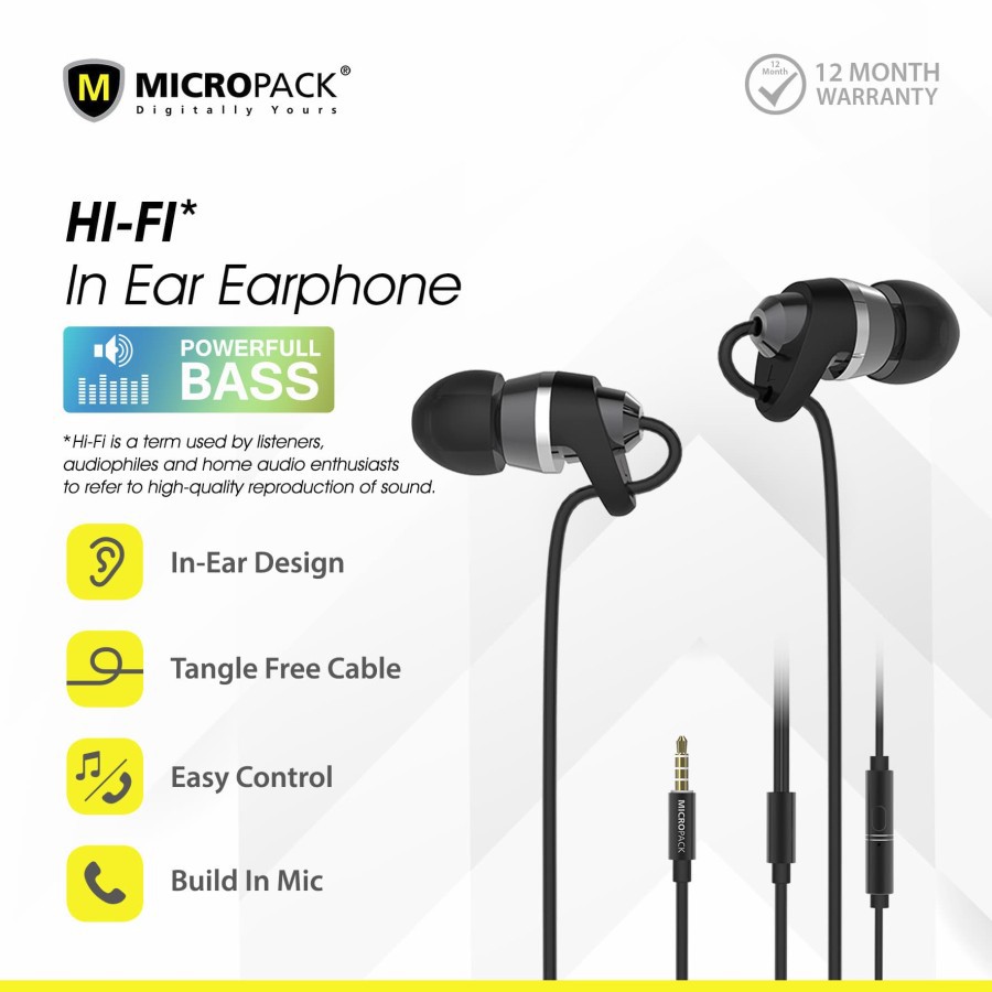 Micropack Earphone / Headset with Mic (EM-300)