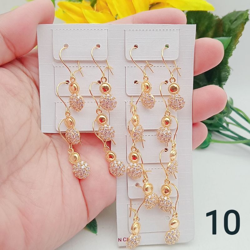anting wanita lapis emas impor awet model tercantik