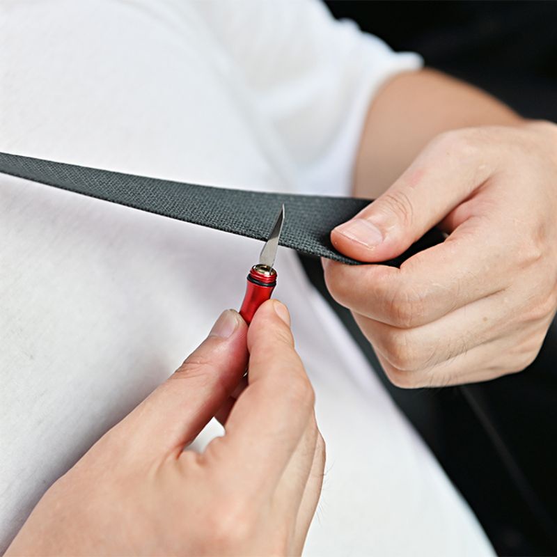 Tegoni Pisau Cutter Mini Folding Pocket Blade Knife - EO275 - Black