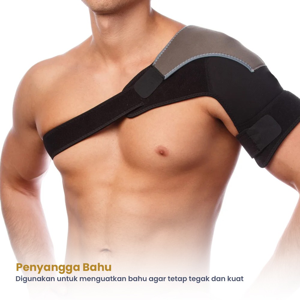 Penyangga Bahu Cedera Olahraga Shoulder Support Brace Guard Fitness Gym