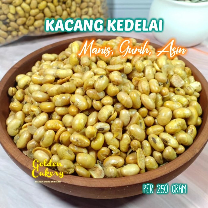 

504Oekh Kacang Kedelai Goreng Gurih Asin Renyah Isi 250 Gram Nett 6J4727iyfi