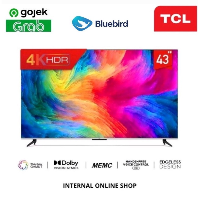 TCL 43A30 Smart TV 43 Inch Google TV 4K UHD Garansi Resmi