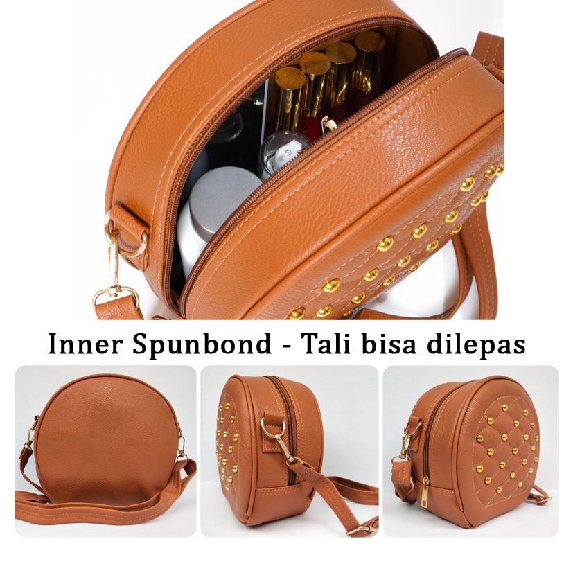 Slingbag Cewek Bulat Tas Pesta Kekinian Tas Selempang Wanita Murah Sling bag Remaja slempang Terbaru