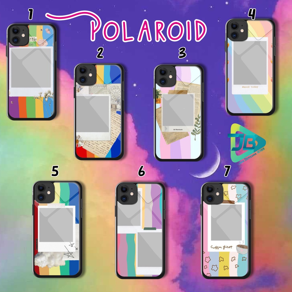 HARDCASE 2D GLOSSY POLAROID OPPO VIVO XIAOMI SAMSUNG REALME IPHONE ALL TYPE JB4714