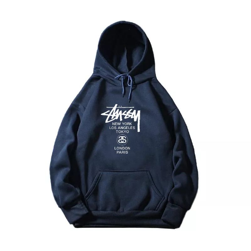 APPAREL sweater hoodie pria wanita STUSSY TOUR terlaris