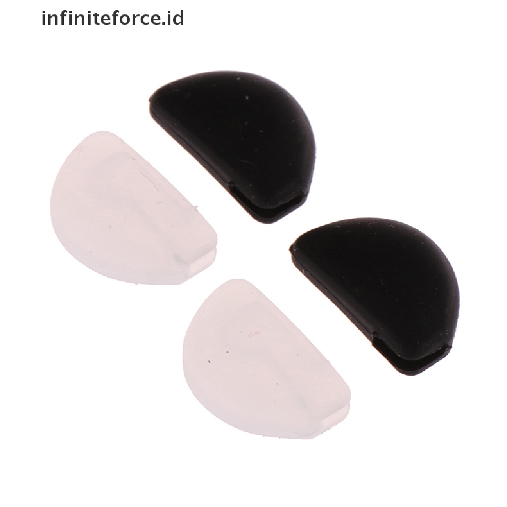 Infiniteforce.id 1 Pasang Bantalan Hidung Bahan Silikon Tipis Anti Slip Untuk Kacamata