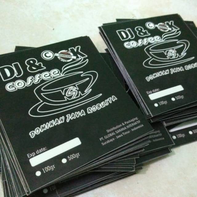 

Stiker label produk