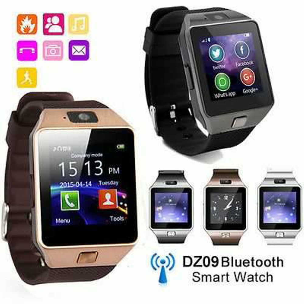 SMART WATCH DZ 09 U9 SUPORT SIM CARD MEMORY CARD WHATSAPP