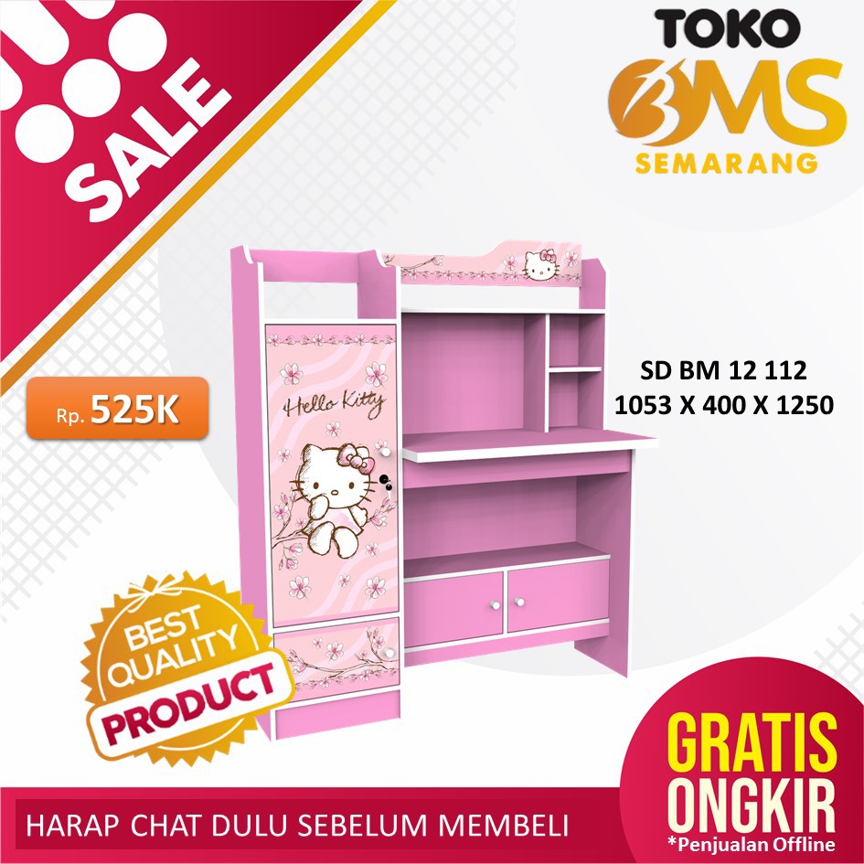  Meja  Belajar  Anak Hello  Kitty  SD kt 12 112 Kea  Panel  Toko 