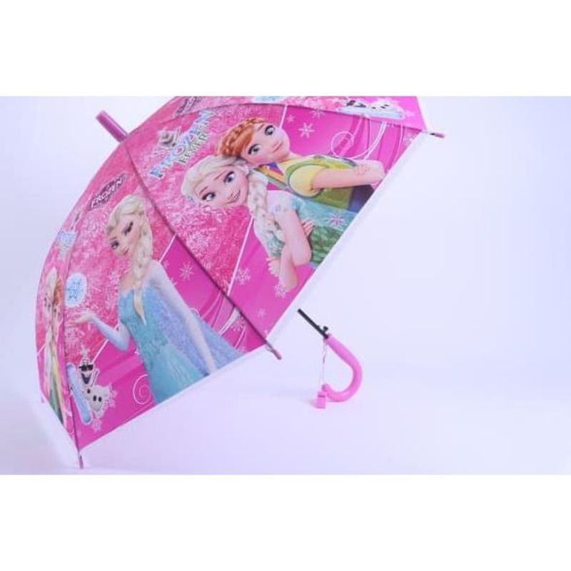 payung anak anak,payung karakter frozen,kuda poni,Shofia ,princes