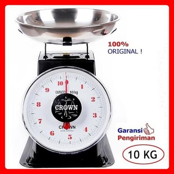 Timbangan Duduk/Timbangan Jarum/ Timbangan Buah 10 Kg Crown