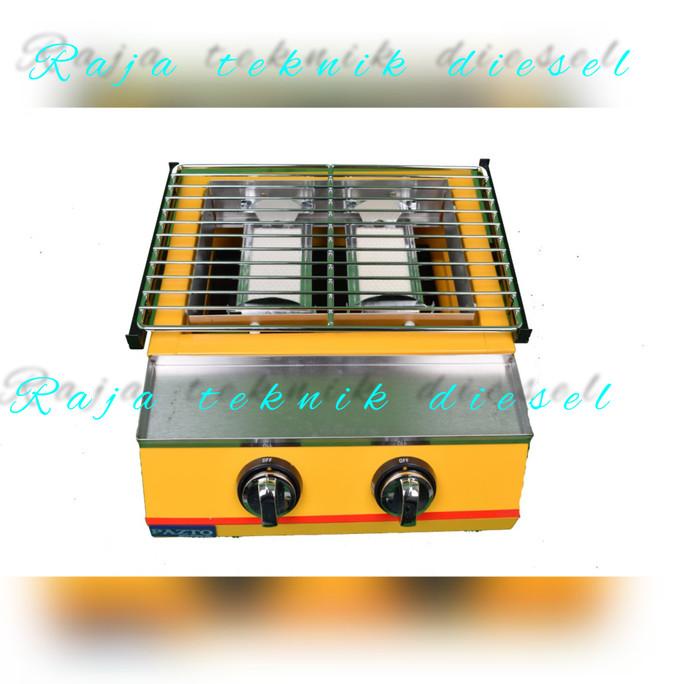 Mesin Pemanggang Sosis Bakar 2 Tungku Pangangan Original Termurah