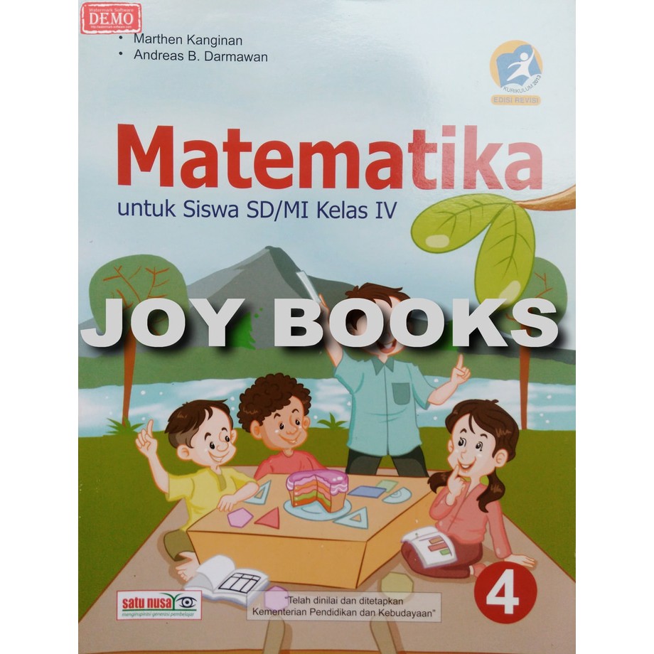 Buku Matematika Kelas 4 Sd Mi Satu Nusa Edisi Revisi Shopee
