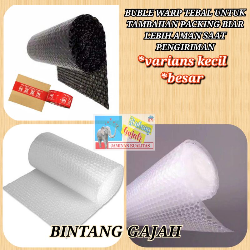

bubble warp untuk tambahan packing