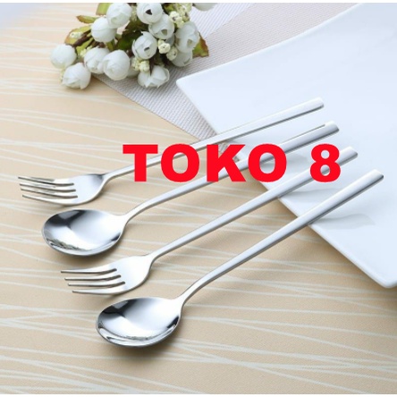 Sendok Garpu Korea / Alat Makan Sujeo Korean Spoon Fork Set Stainless