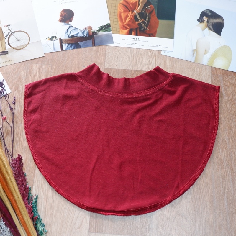 Manset Leher Bahan Kaos Termurah-Maroon