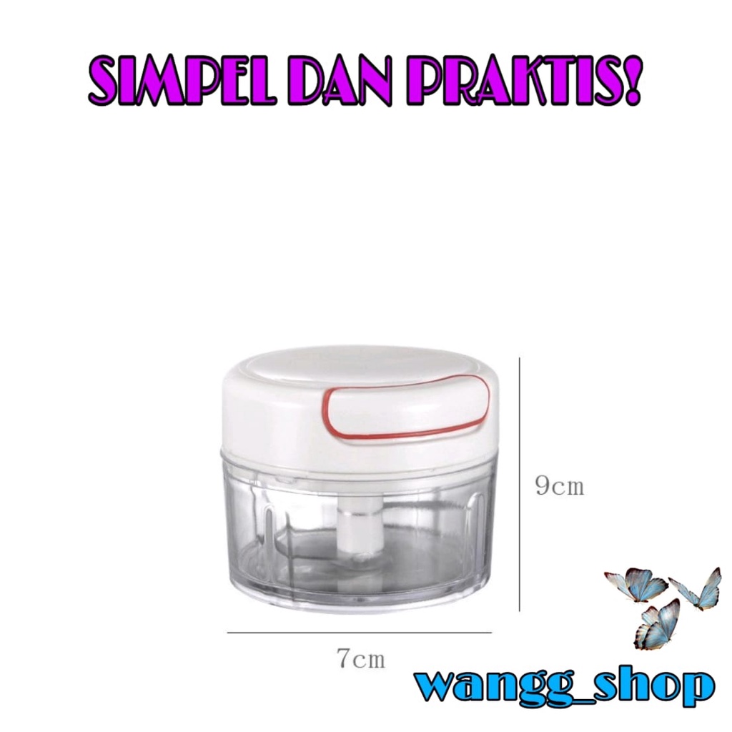 BLENDER CHOPPER MANUAL TARIK MINI / GILINGAN DAGING MANUAL / BLENDER BUMBU BAWANG CABAI MANUAL / SPEEDY CHOPPER BLENDER TARIK MINI