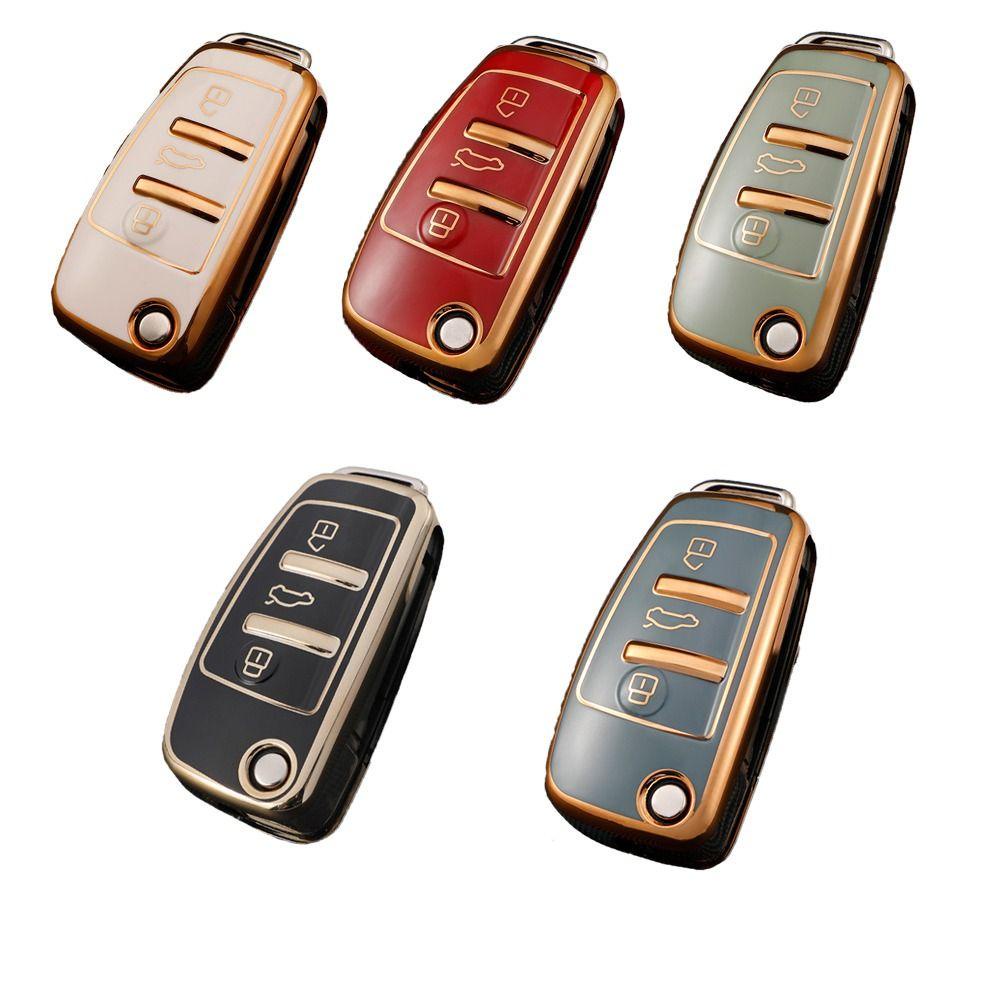 Top Remote Key Case Soft TPU Pelindung Kulit Key Fob Cover