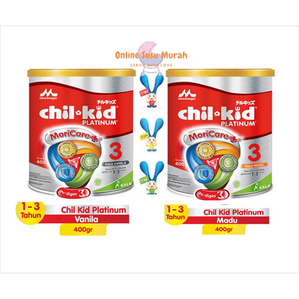 MORINAGA CHILKID PLATINUM  VANILA MADU 400GR