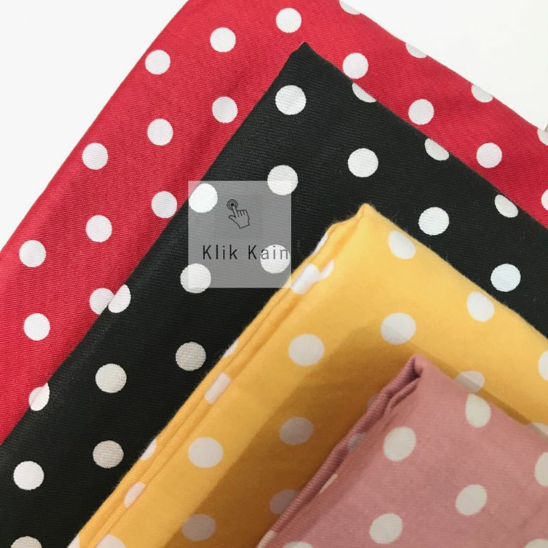 KAIN KATUN JEPANG POLKADOT BESAR TOKAI (MIN 2x Klik)