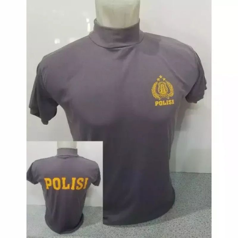 baju kaos polisi / kaos oblong polisi / kaos polisi kerah tinggi
