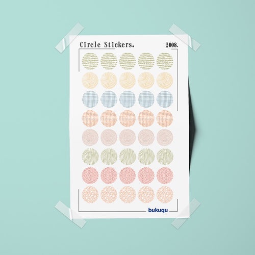 

Bukuqu Stiker Deco Circle Stickers untuk Notebook, Planner