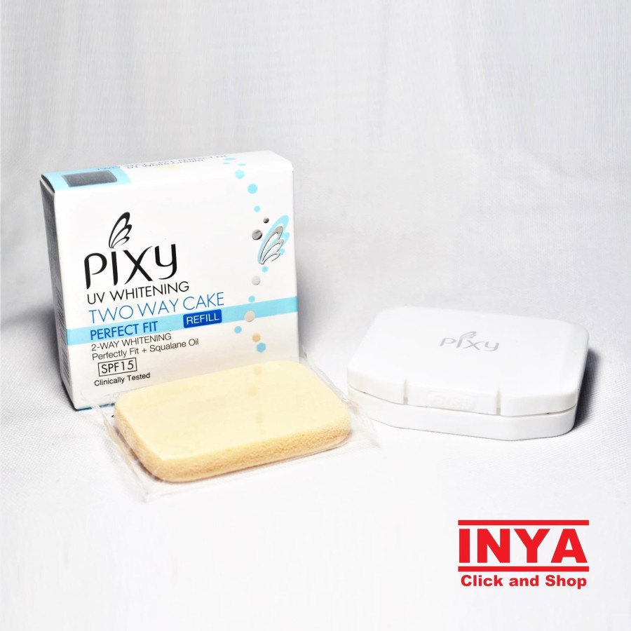 PIXY TWO CAKE PERFECT FIT REFILL 05 NATURAL WHITE 12.2gr - Bedak Padat