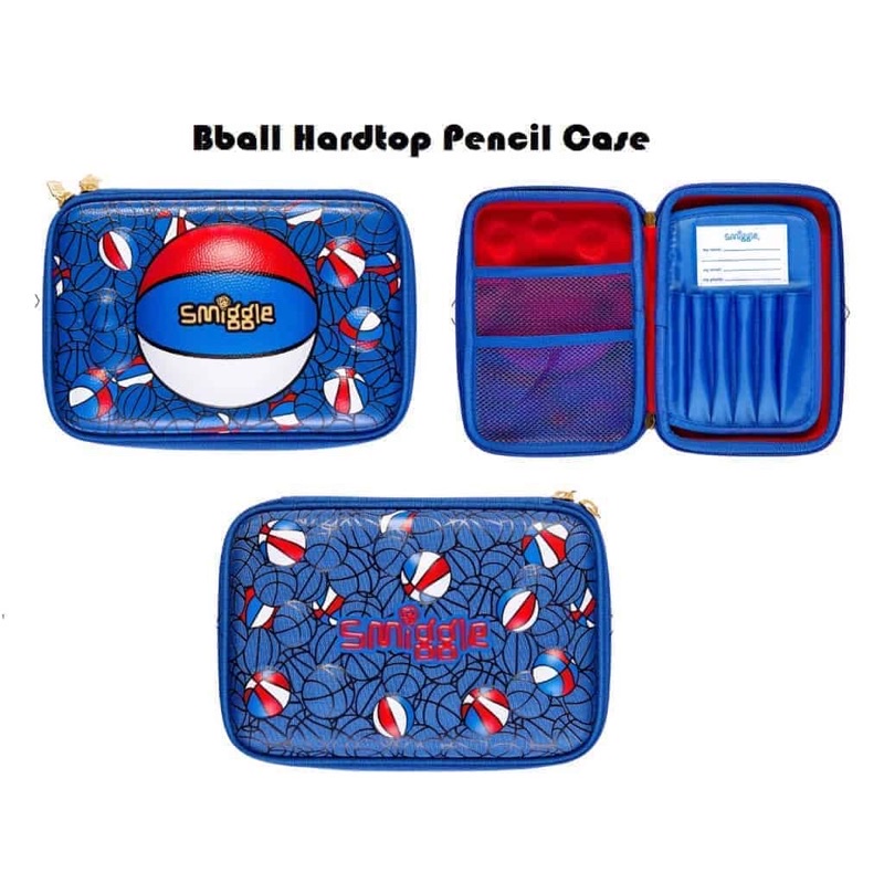 

Smiggle Bball Hardtop Pencil Case for Boys Basketball