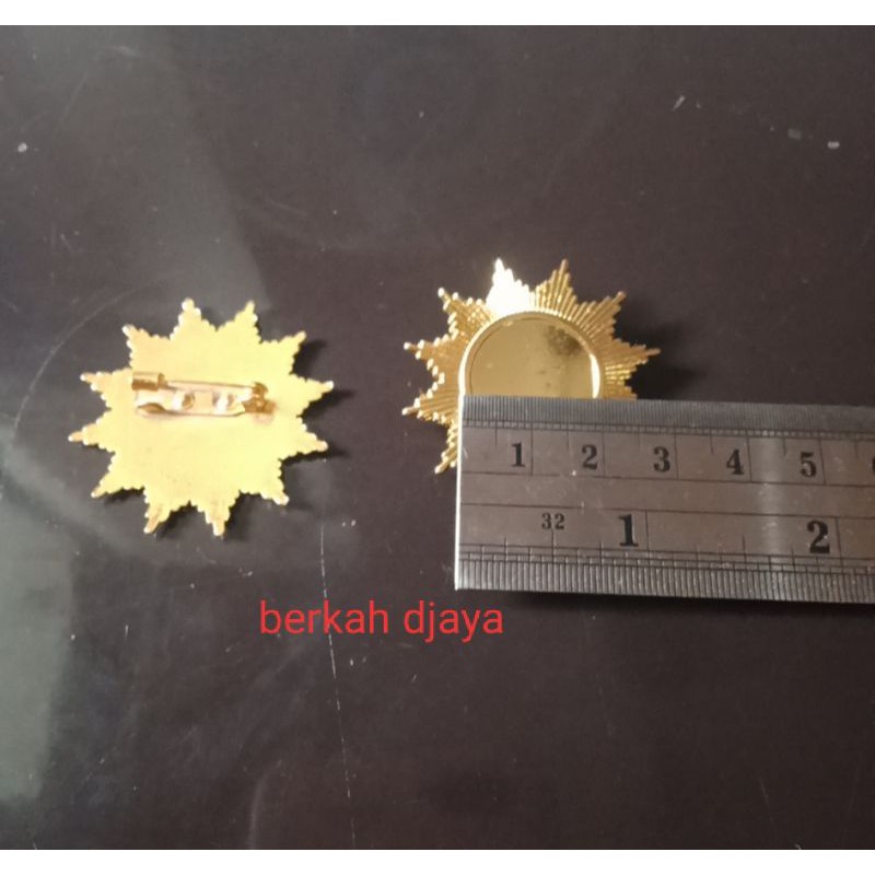 bahan pin Kuningan bintang 12/pin bintang 12 polosan siap resin