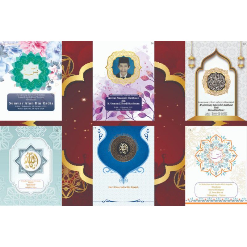 Buku Yasin Tahlil-Istighosah 240 Hal HVS  murah lengkap dengan COVER FOTO/Request